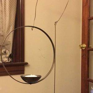 Metal Hanging Candle Art